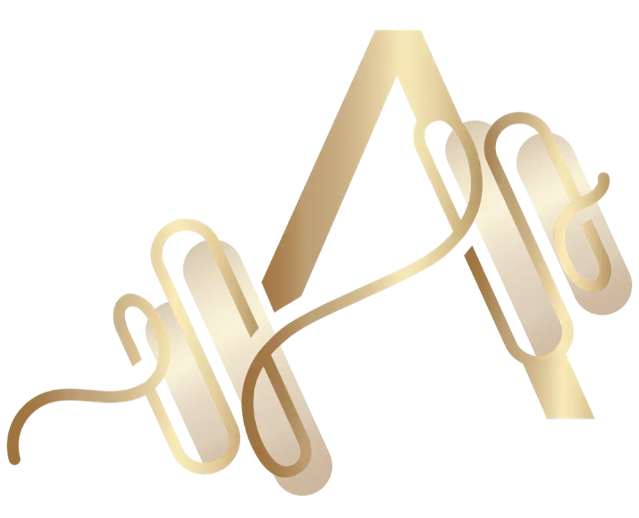 Aureum Physio logo in elegant gold design, symbolizing high-quality, personalized physical therapy services focused on well-being and performance.